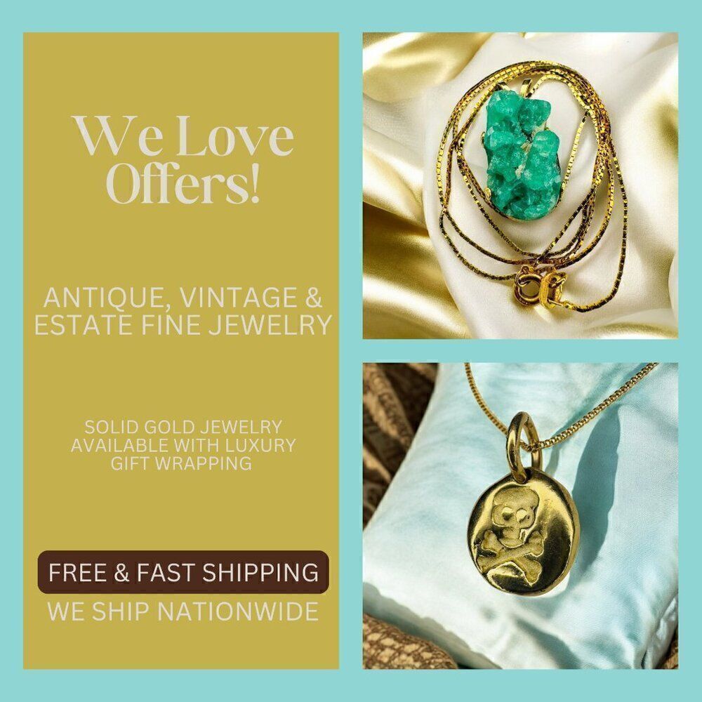 Vintage Estate & Antique Fine Jewelry Sale! Solid Gold 10k 14k 18k Fast Shipping